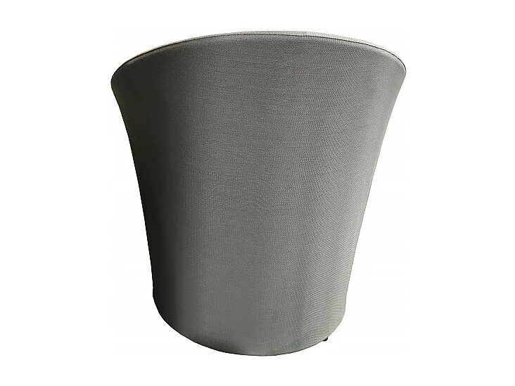 Lot de 2 fauteuils de jardin rond gris en textilène - KIMI