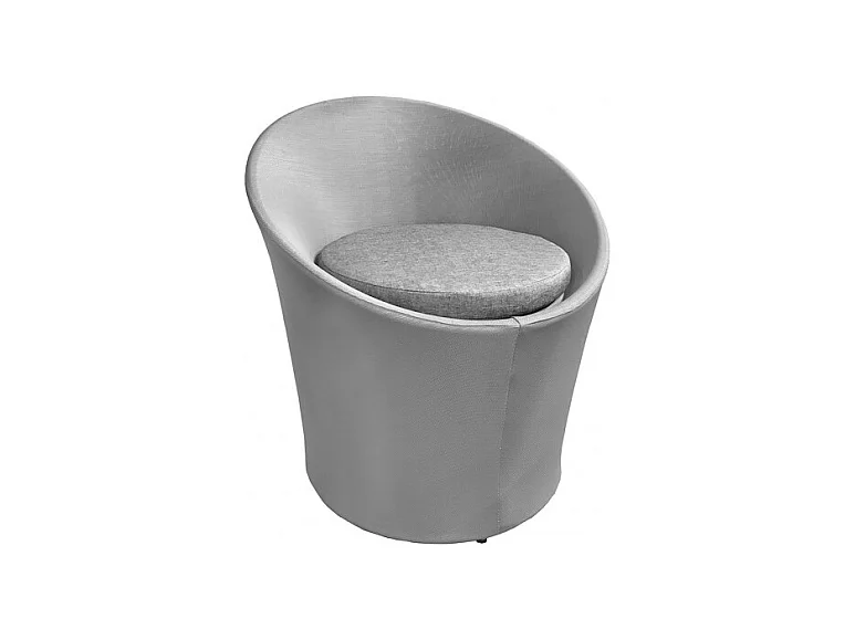 Fauteuil de jardin rond en aluminium et revêtement textilène - KIMI