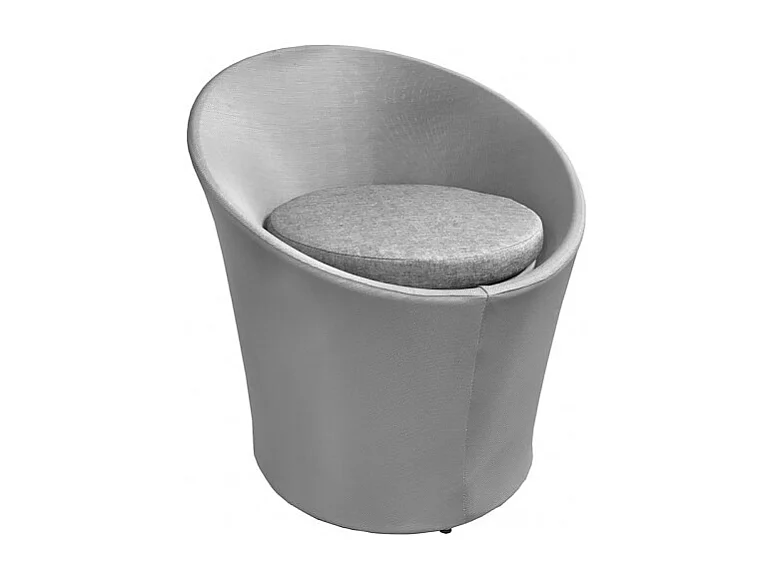 Fauteuil de jardin rond en aluminium et revêtement textilène - KIMI
