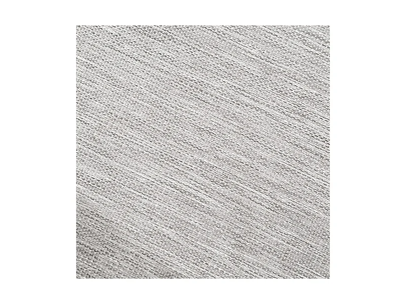Fauteuil bas de jardin en tissu gris et textilène tressé - CAMI