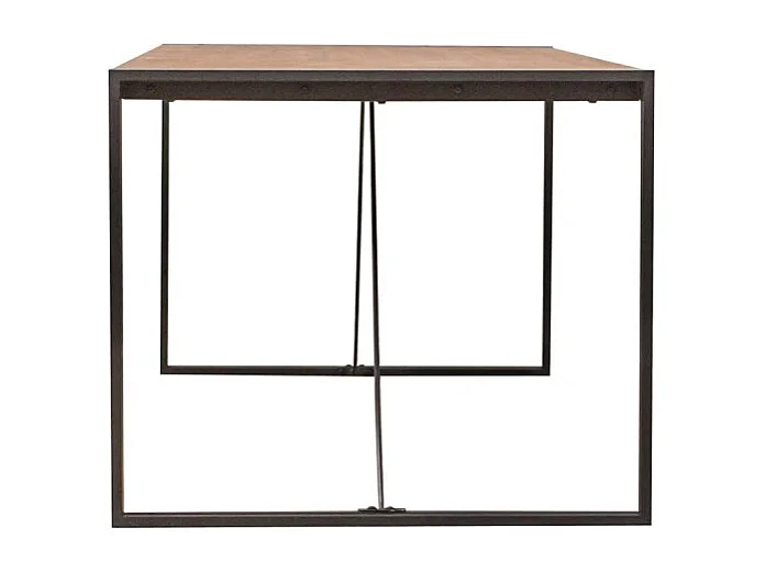 Table de repas 200 cm en bois d'acacia et métal - WORKSHOP