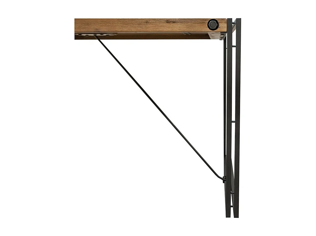 Table de repas 200 cm en bois d'acacia et métal - WORKSHOP