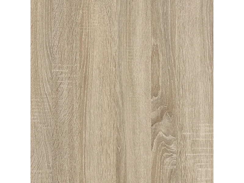 Table de repas 180 cm décor chêne clair et pieds métal noir - JURA 02