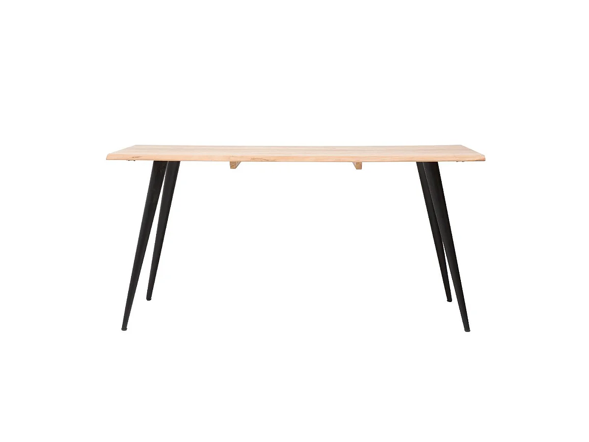 Table à manger en bois d'acacia pieds compas Tree