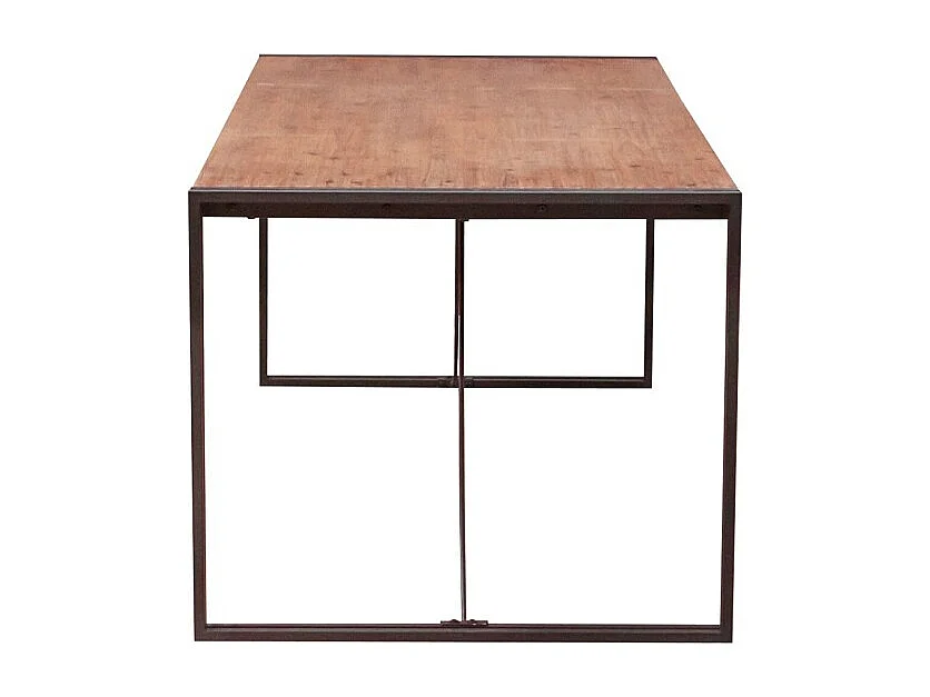 Table de repas 160 cm en bois d'acacia et métal - WORKSHOP