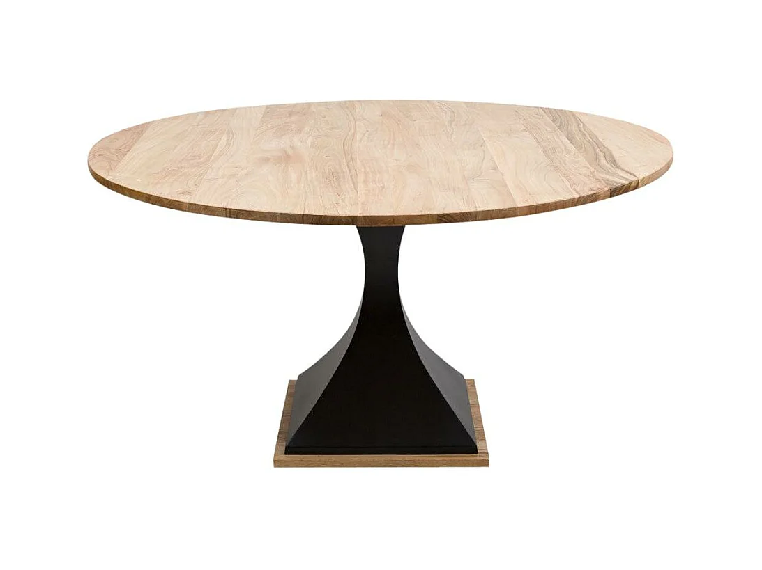 Table à manger ronde en bois d'acacia Montréal