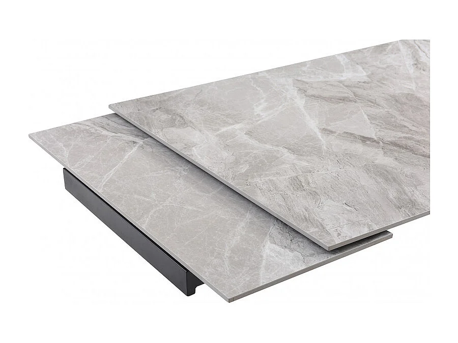 Table extensible 160/240 cm céramique marbré pieds inclinés - DAKOTA 08