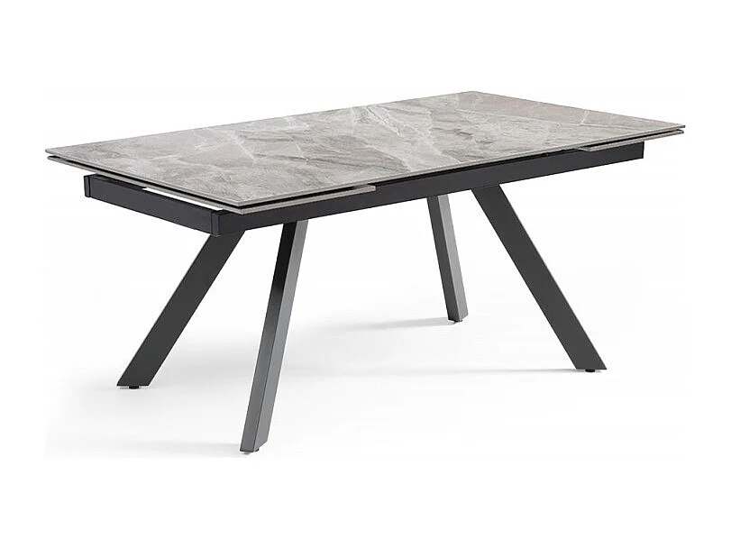 Table extensible 160/240 cm céramique marbré pieds inclinés - DAKOTA 08