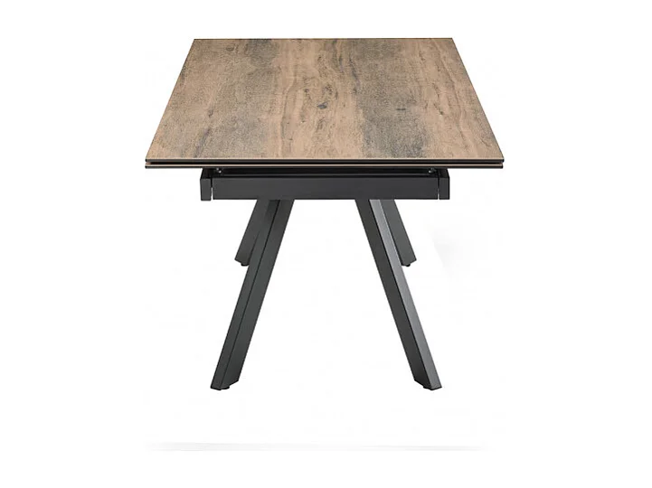 Table extensible 160/240 cm céramique effet bois pieds inclinés - TEXAS 08