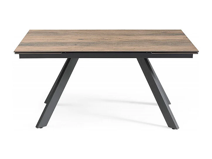 Table extensible 160/240 cm céramique effet bois pieds inclinés - TEXAS 08