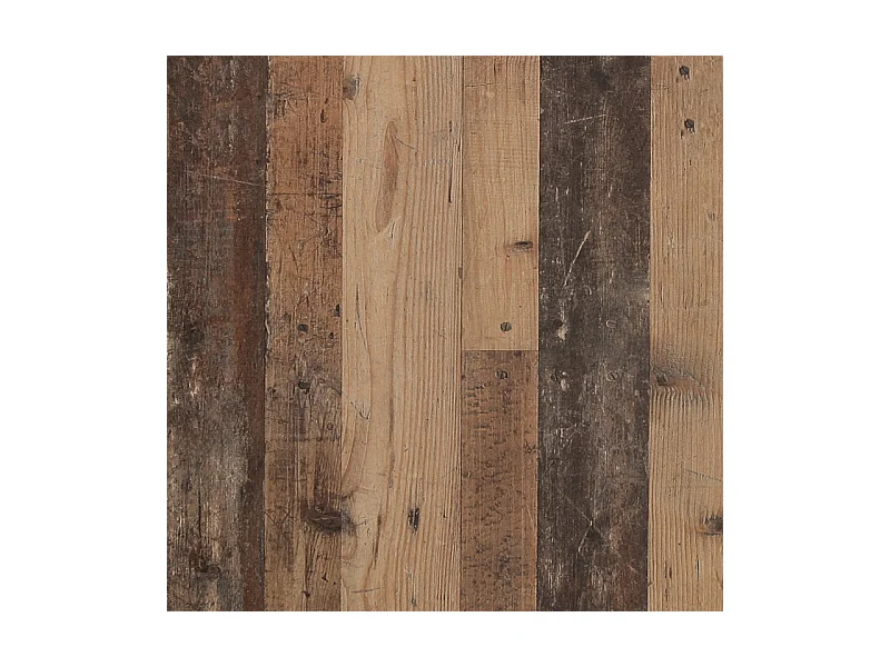 Bureau enfant 110 cm décor bois vintage et béton gris - BUCKY