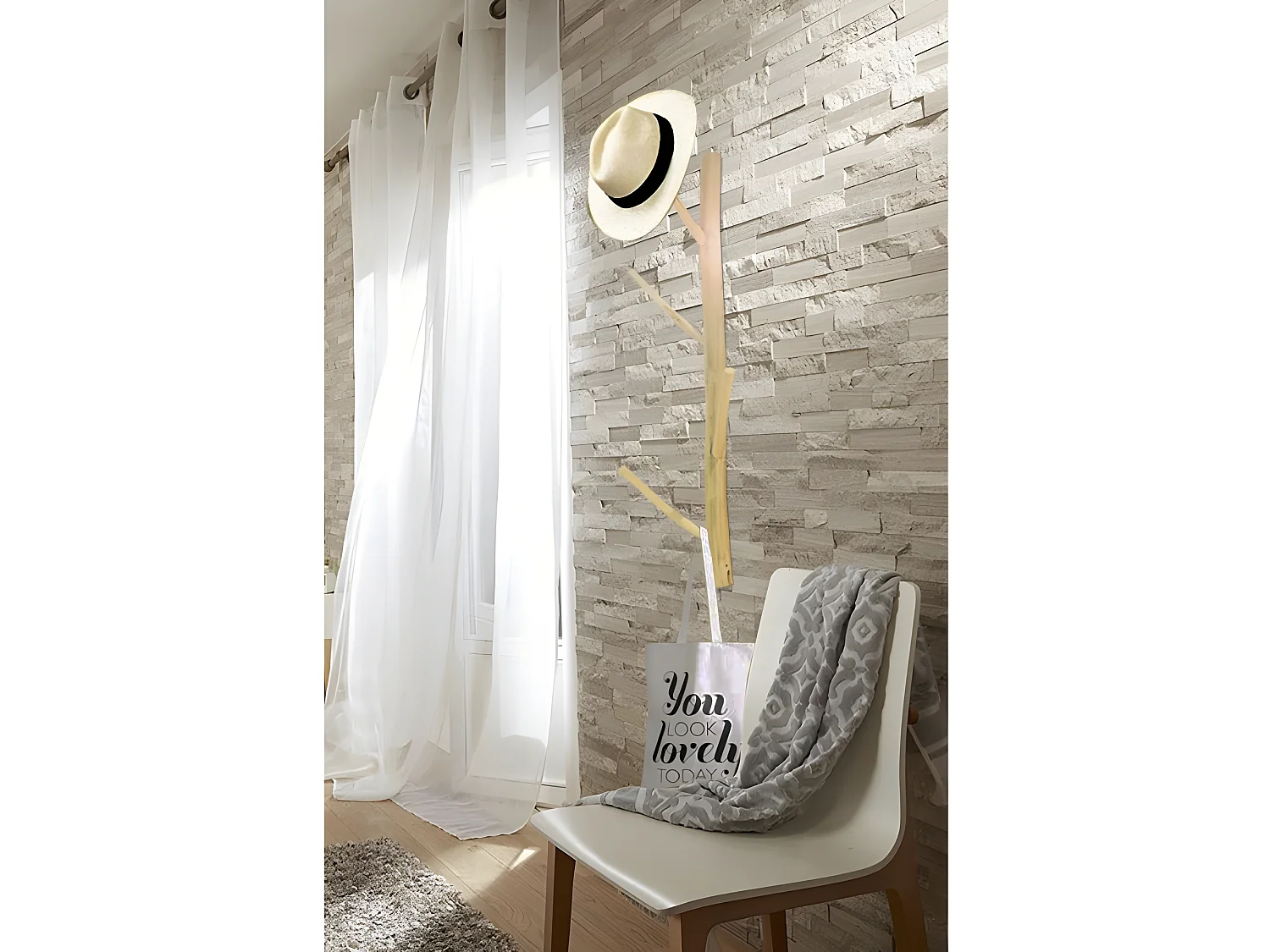 Porte manteau mural à fixer en bois - little tree