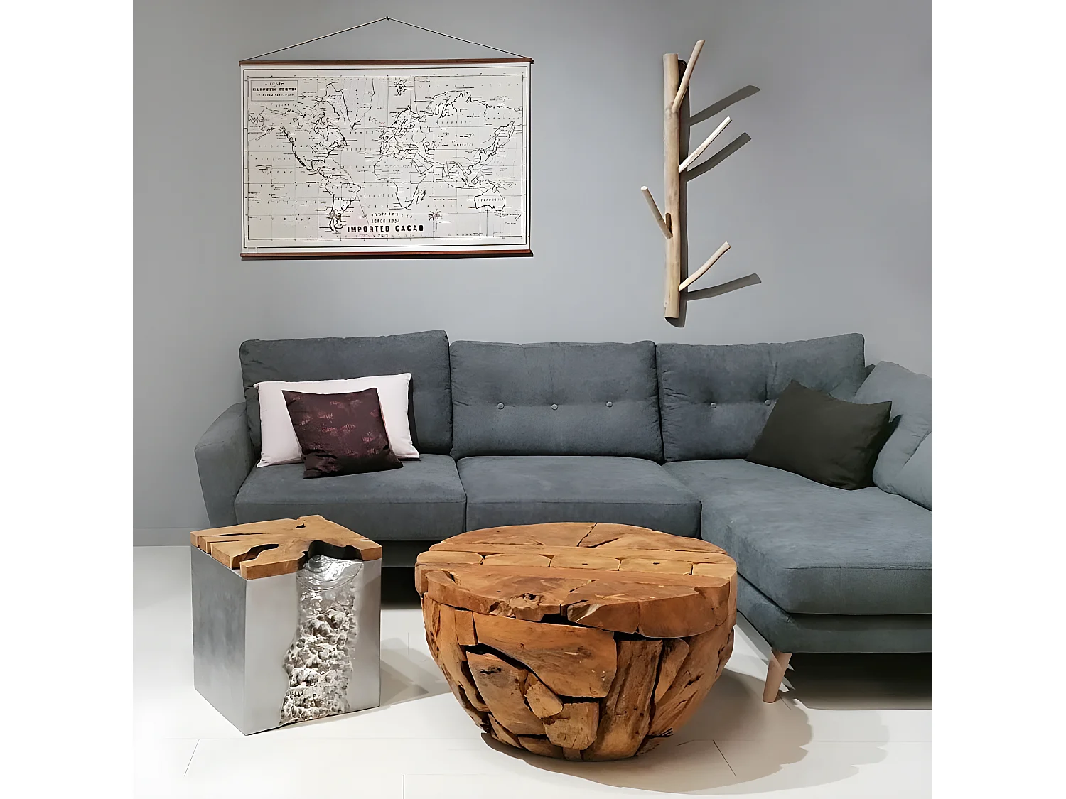 Porte manteau mural à fixer en bois - little tree