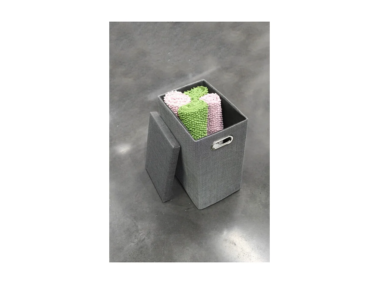 Set 5 boites de rangement avec couvercle gris - FUN