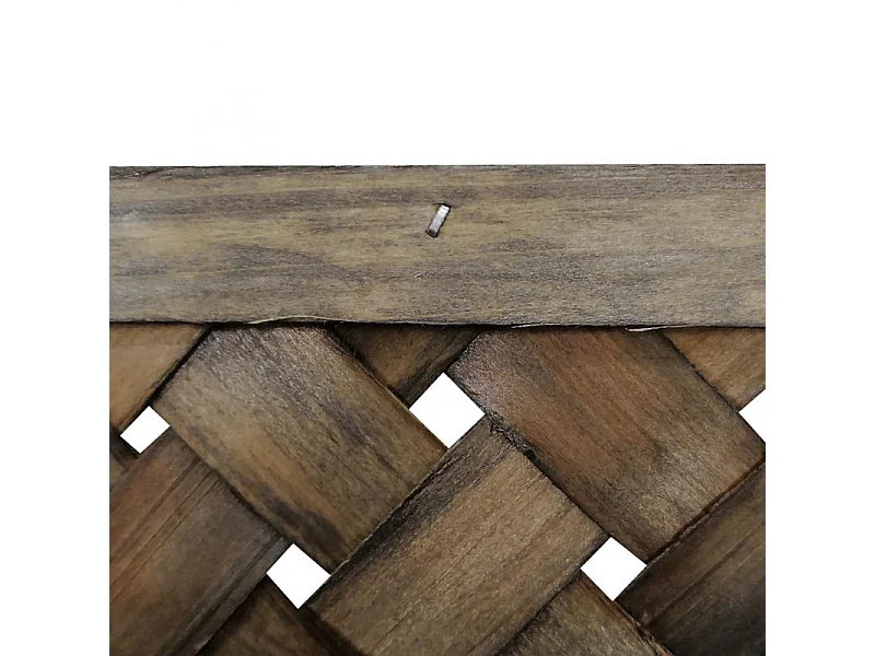 Lot de 2 paniers/corbeilles 14x37 en bois de pin tressé - DAMY 9725