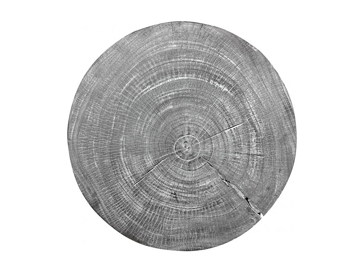 Bout de canapé/Table d'appoint en bois de teck peint en noir – REGLYS