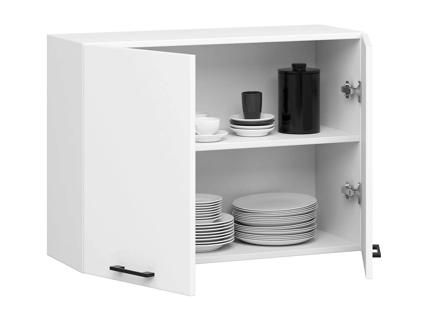 Hängeschrank Küchenschrank AKORD OLIWIA modular W30 Weiß 80 cm 2 Türen 2 Ebenen B80 x H58 x T30 cm