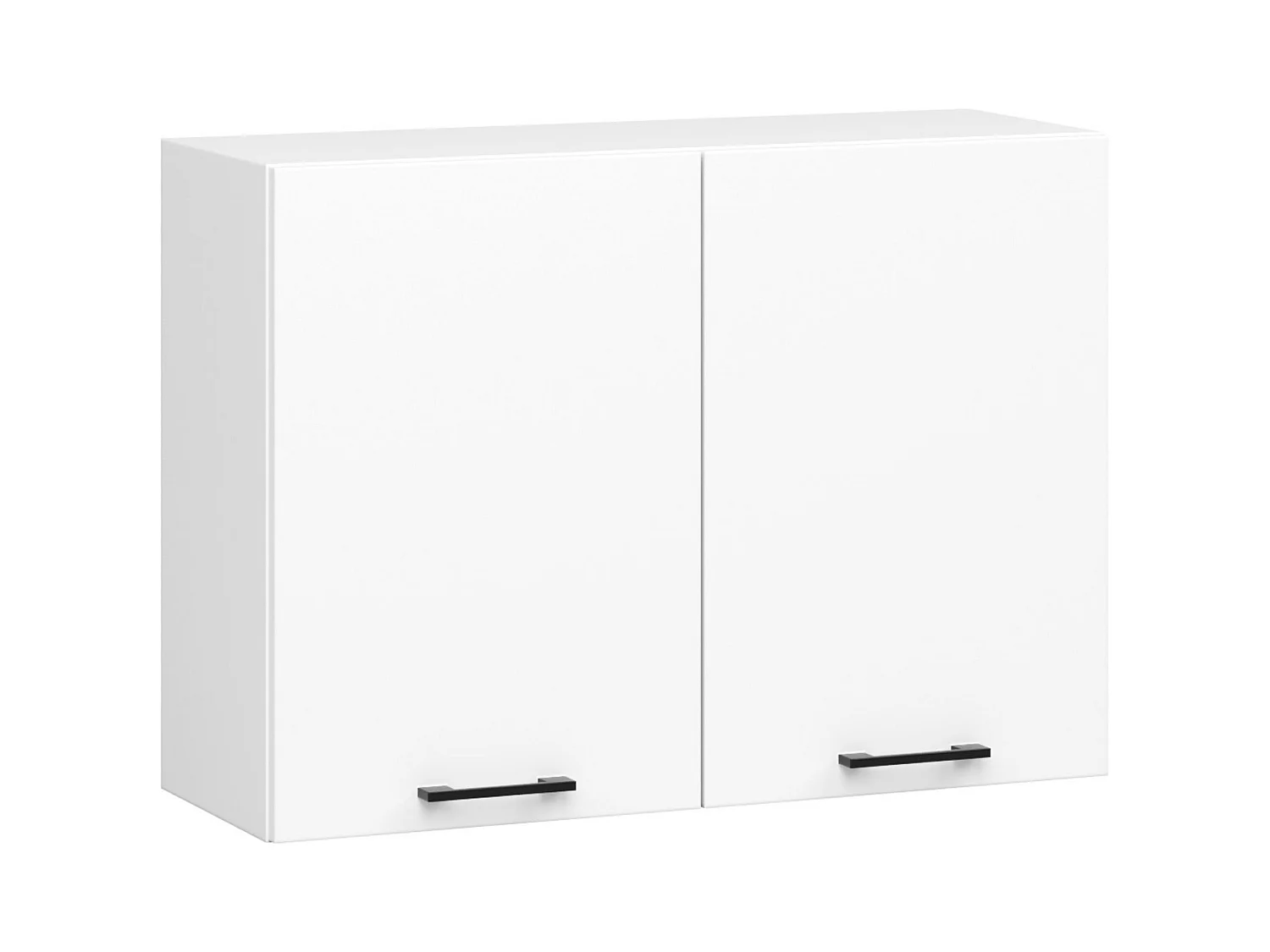 Armoires de cuisine haute AKORD W80 OLIWIA Blanc 80 cm 2 portes façade Blanche 2 étagères 80x30x58 cm