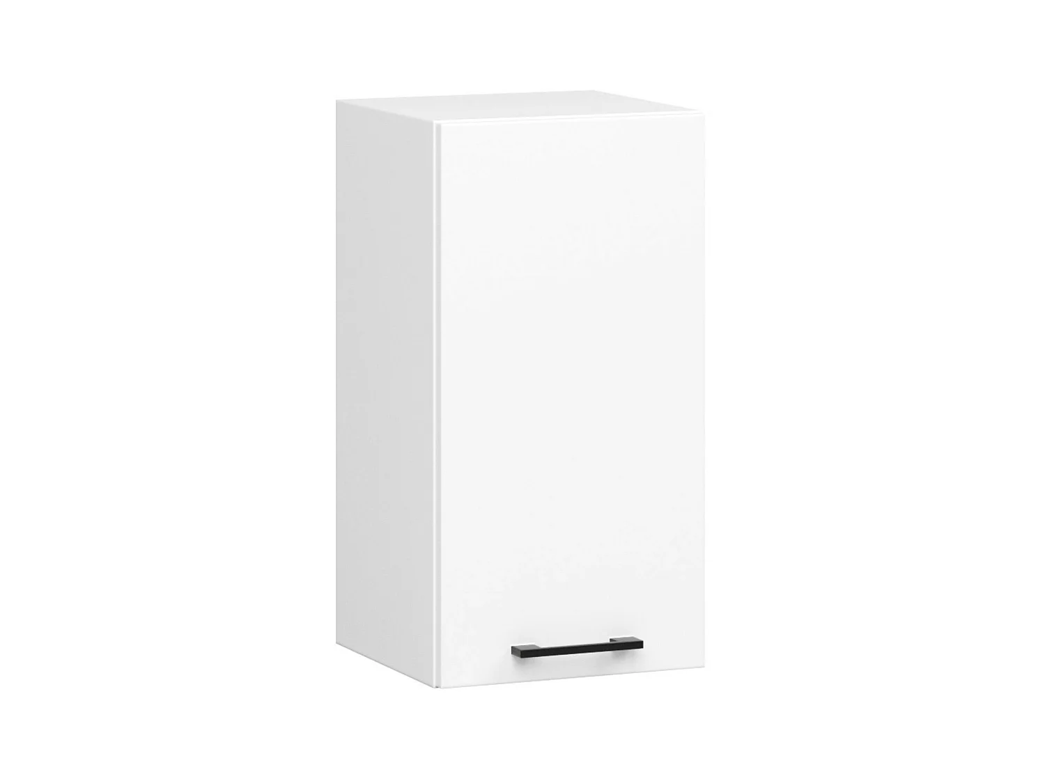 Armoires de cuisine haute AKORD W30 OLIWIA Blanc 30 cm 1 porte façade Blanche 2 étagères 30x30x58 cm