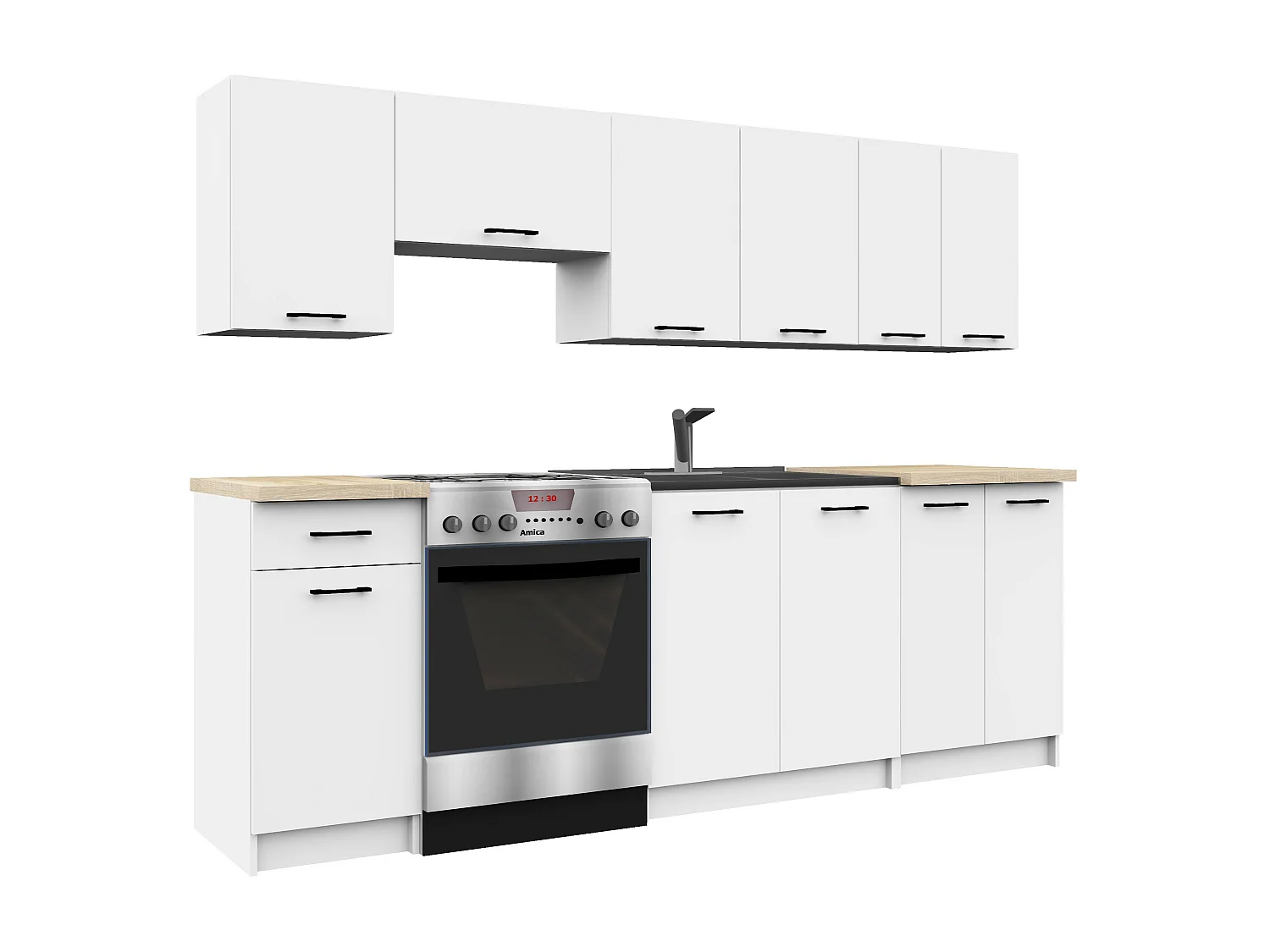 Keukenkast modulaire OLIWIA S60 / Onderkast / Ovenkast / AKORD Furniture Factory / Wit / 60 x 82 x 55 cm