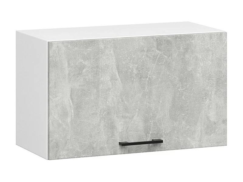 Mobile da cucina pensile sotto cappa sistema AKORD OLIWIA Bianco 60 cm 1 anta inserto frontale Cemento 60x30x29 cm