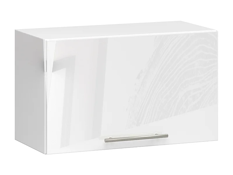 Meuble de cuisine haut AKORD W60 OLIWIA modulable Blanc 60 cm 1 porte couleur Blanc Brillant 1 étagère 60x30x29 cm
