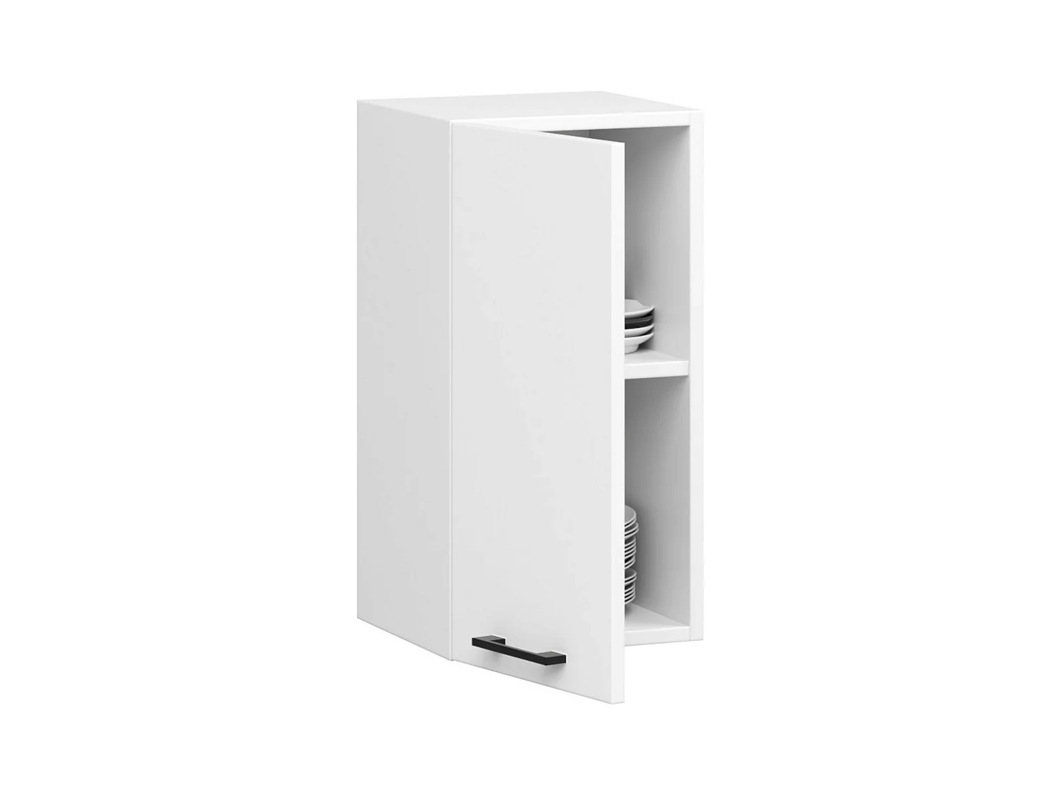 Hängeschrank Küchenschrank AKORD OLIWIA modular W40 Weiß 40 cm Tür 2 Ebenen B40 x H58 x T30 cm