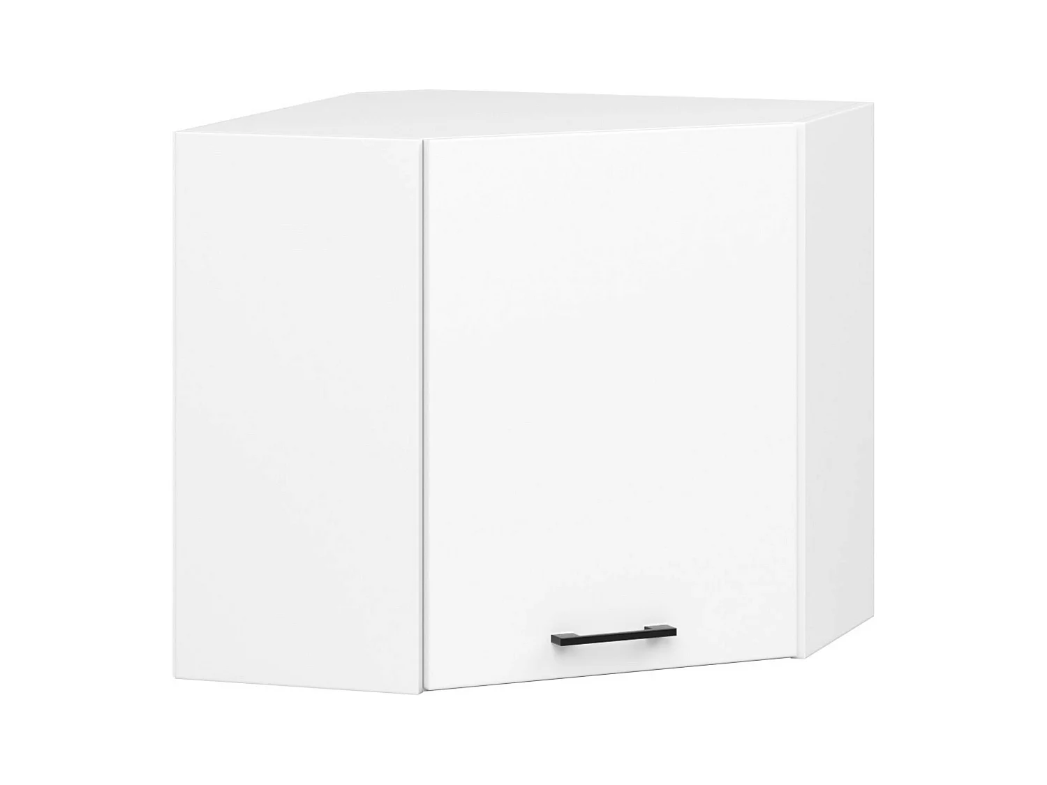 Armoires de cuisine AKORD d'angle haute W60 OLIWIA Blanc 60 cm 1 porte façade Blanche 2 étagères 60x30x58 cm