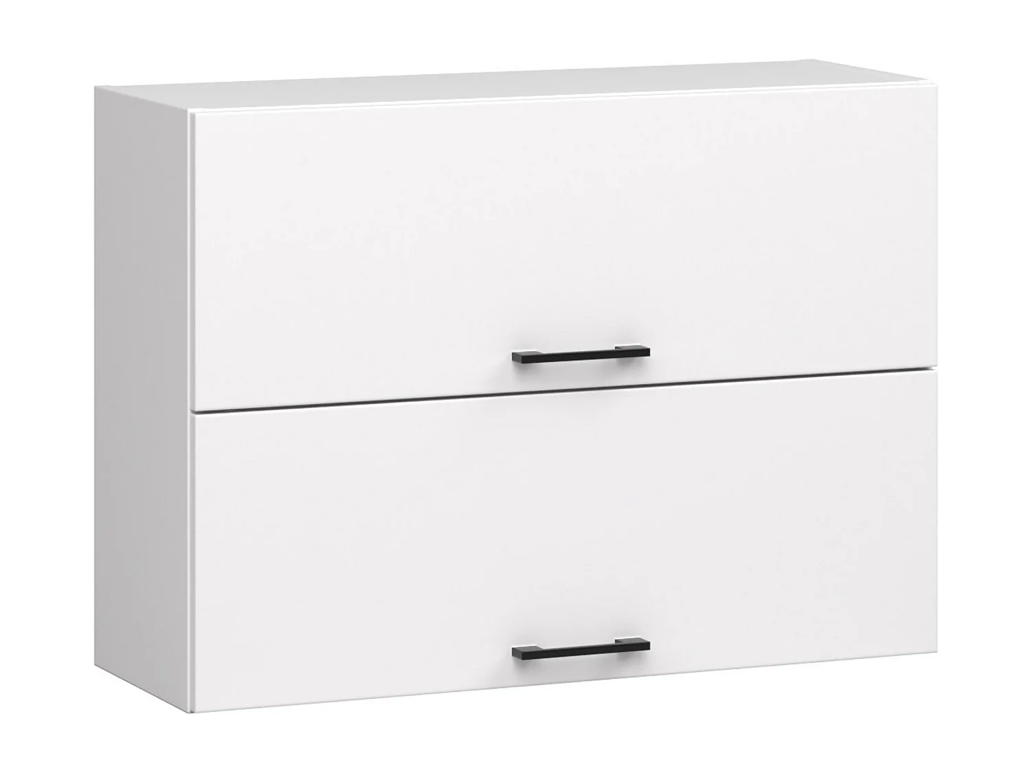 Armoires de cuisine haute AKORD W80 OLIWIA G2 Blanc 80 cm 2 portes façade Blanche 2 étagères 80x30x58 cm