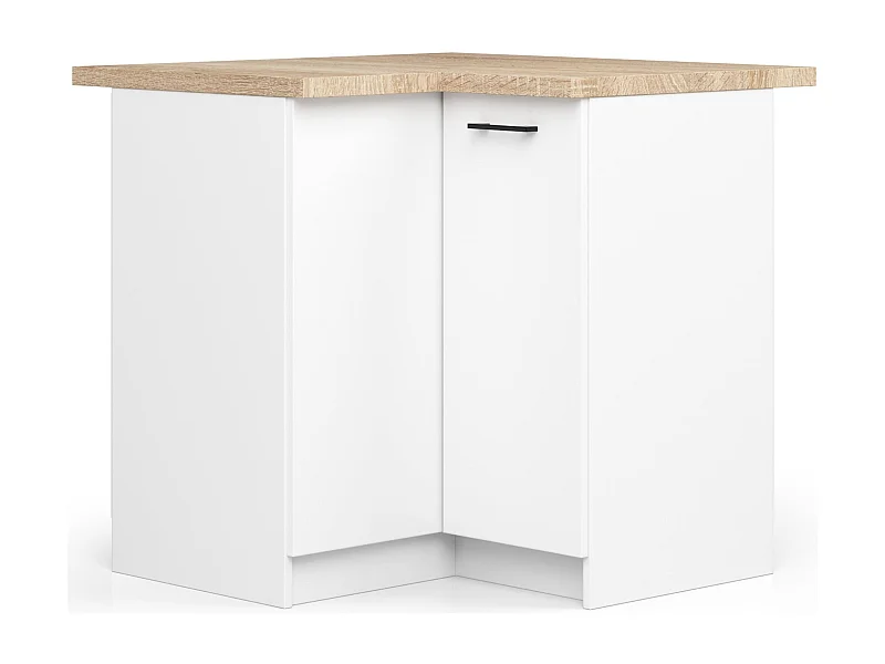 Hoek Keukenkast modulaire OLIWIA S90/90 / Onderkast / AKORD Furniture Factory / Wit / 90 x 85 x 46 cm