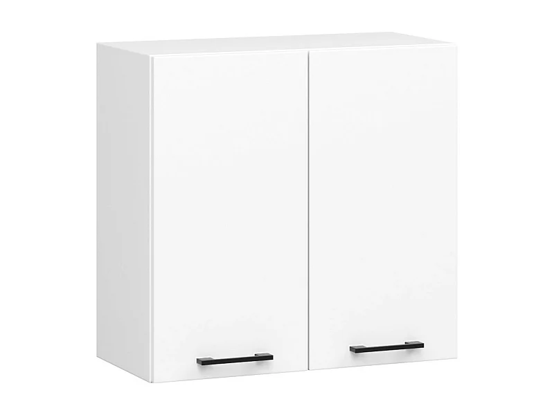 Armoires de cuisine haute AKORD W60 OLIWIA Blanc 60 cm 2 portes façade Blanche 2 étagères 60x30x58 cm