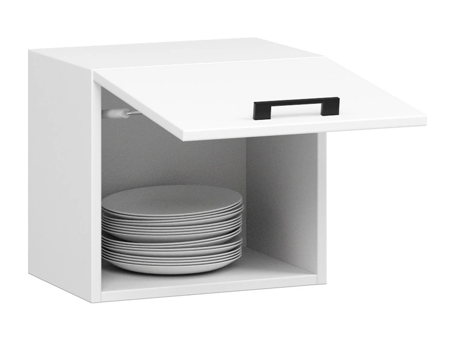 Armoires de cuisine haute AKORD W40 OLIWIA G1 Blanc 40 cm 1 porte couleur Blanc 1 étagère 40x30x29 cm