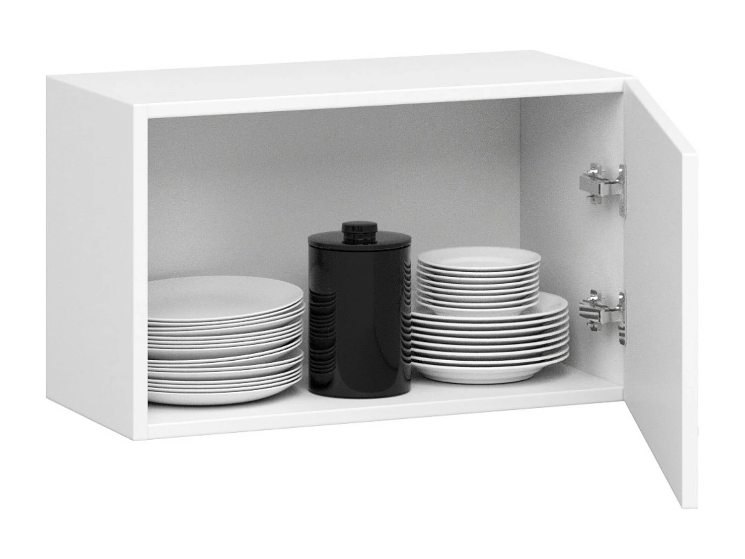 Oliwia W60OK Keukenkast - Hangend Wit Mat - Enkel Deur - 60x29x30 cm