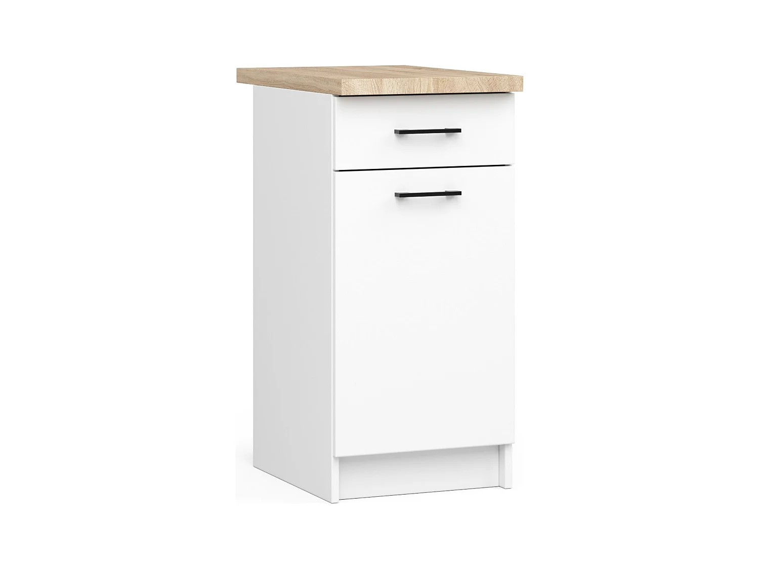 Mobile cucina modulare con piano di lavoro AKORD OLIWIA Bianco 40 cm 1 anta 1 cassetto 40x46x85 cm