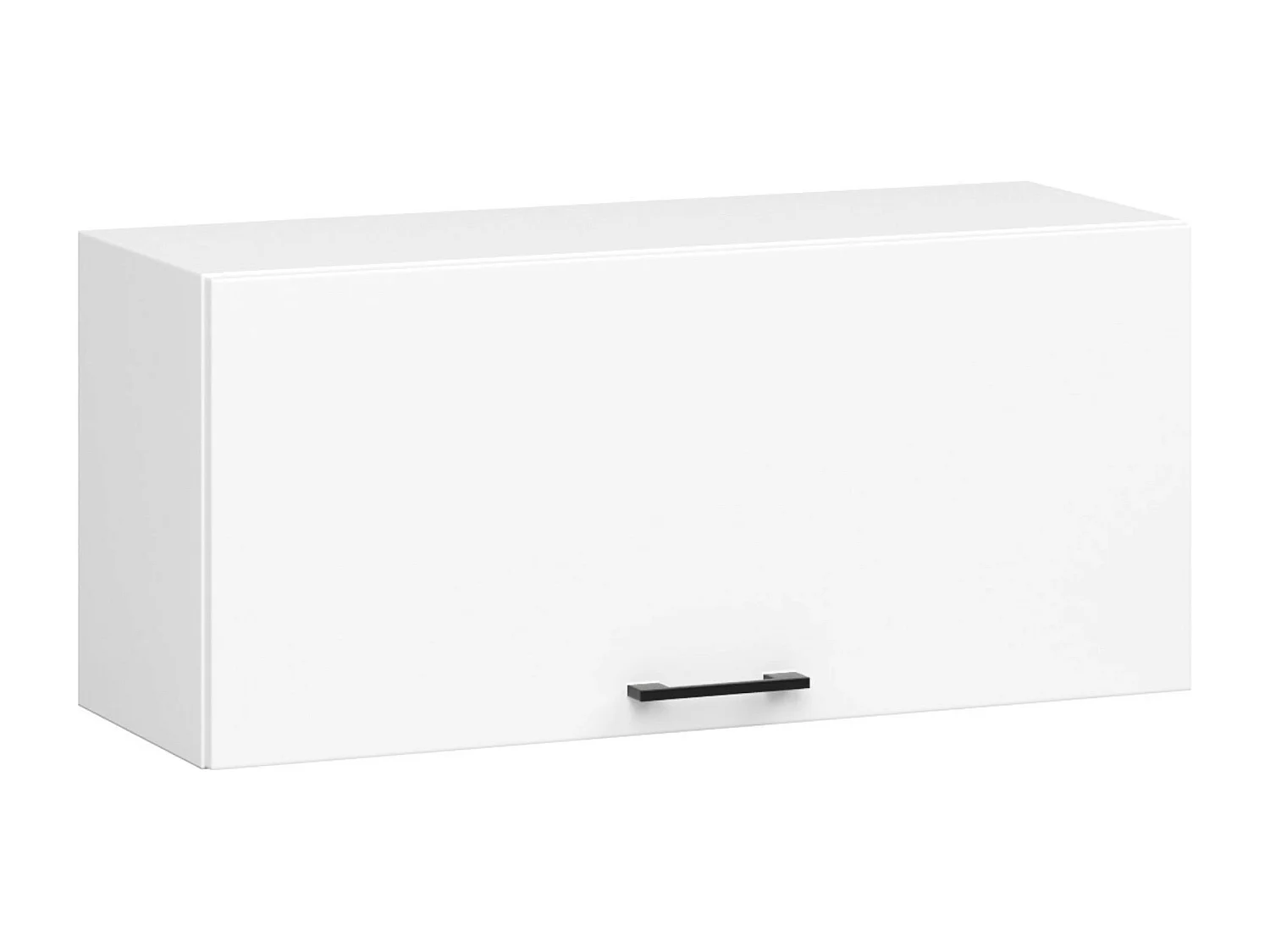 OLIWIA Witte Wandkast 80 cm - Moderne Hangende Keukenkast met 1 Deur en Mat Afwerking - Zelfmontage Makkelijk