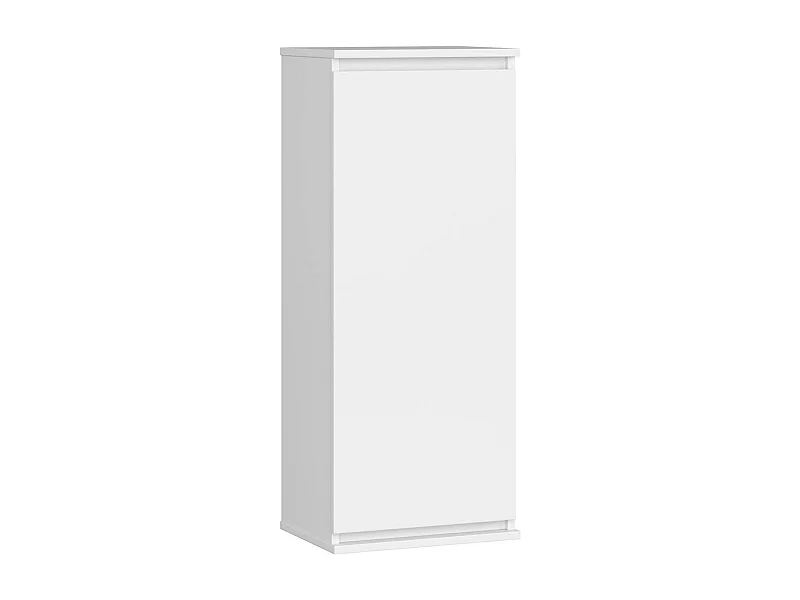 Armoire murale AKORD W40 Blanche 40 cm 1 porte façade Blanche 3 étagères 40x30x99 cm