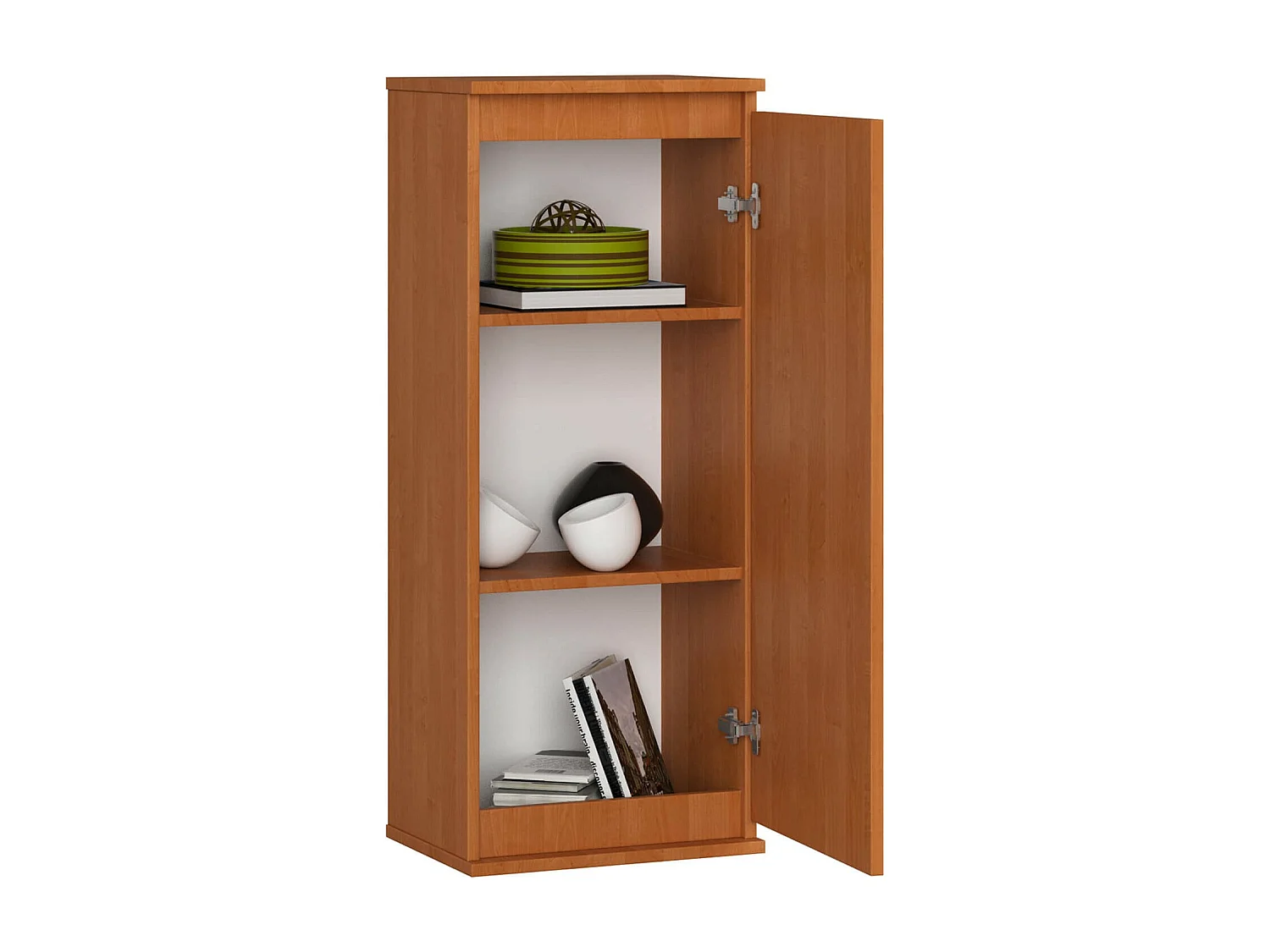 Szafka AKORD W40 Olcha 40 cm 1 drzwi kolor Olcha mat 3 półki 40x30x99 cm