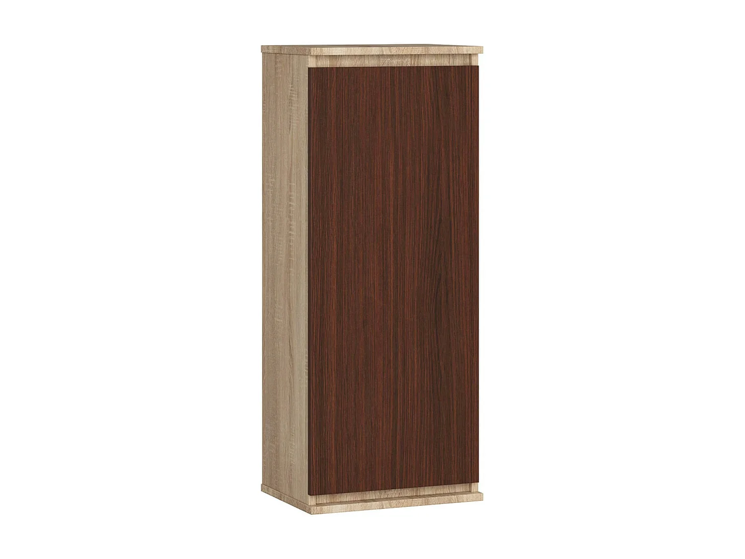 Szafka AKORD W40 Dąb Sonoma 40 cm 1 drzwi kolor Wenge mat 3 półki 40x30x99 cm