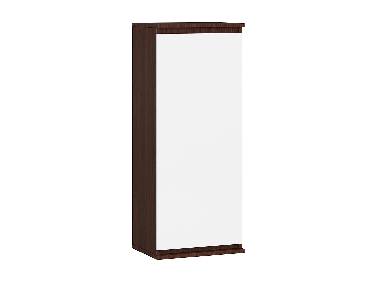 Hängender Schrank AKORD W40 Wenge 40 cm Tür 3 Regalen Front Weiß B40 x H99 x T30 cm