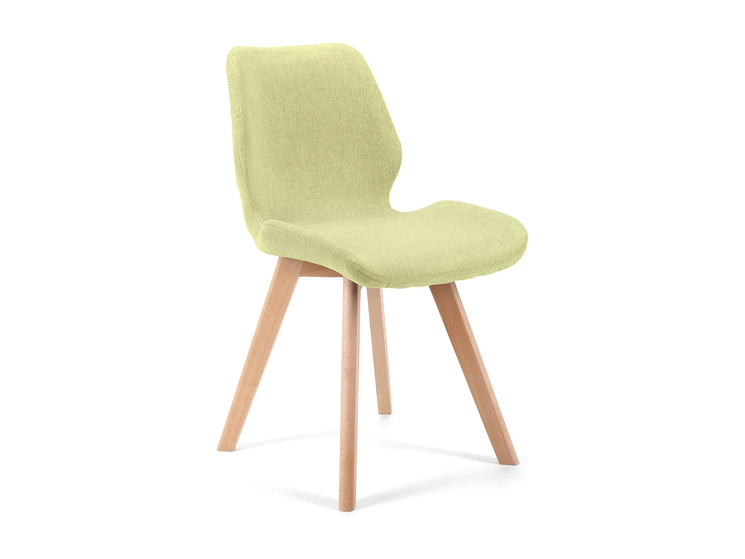 Lot de 4 chaises de salle à manger en tissu AKORD SJ.0159 Vert