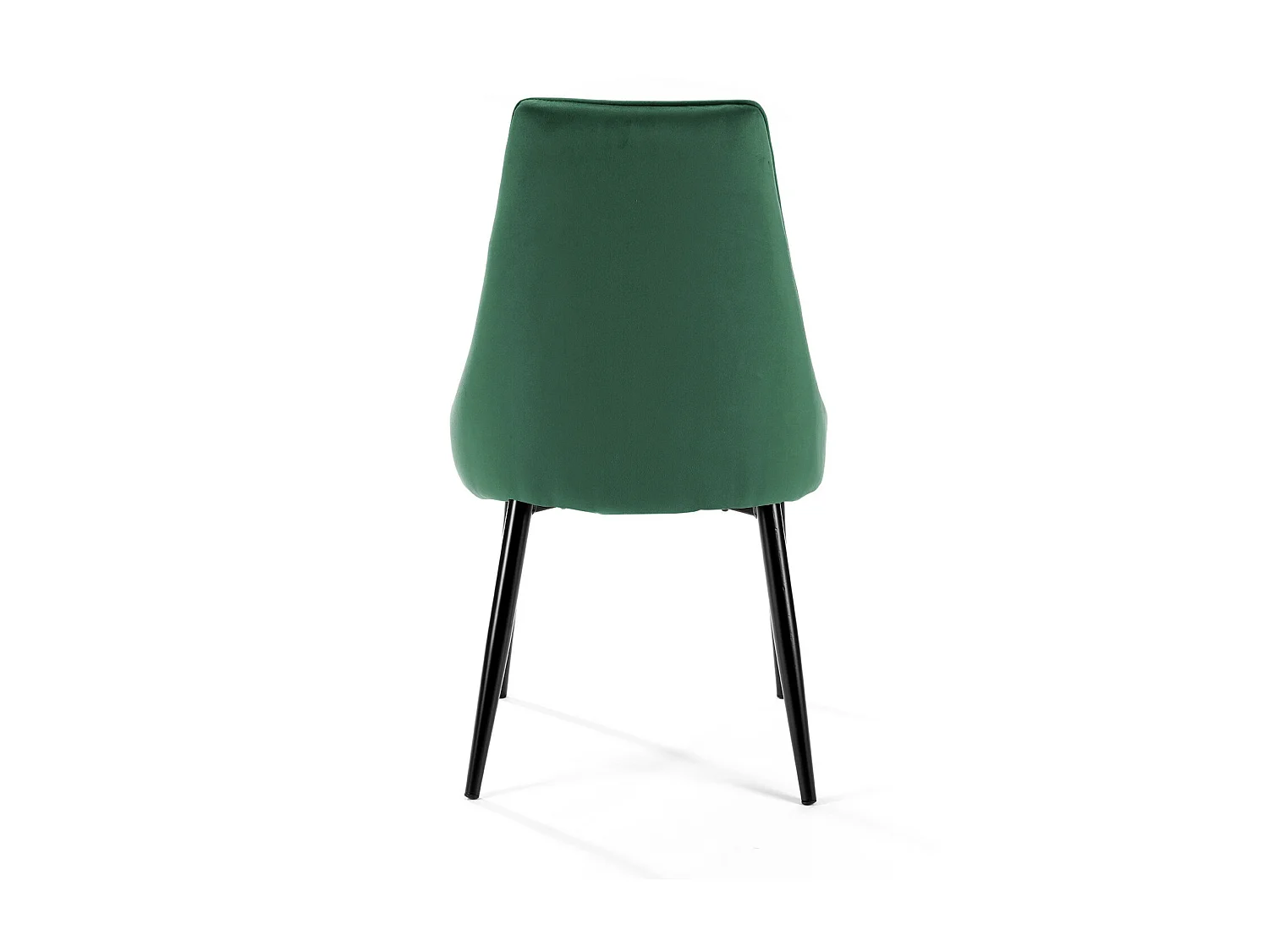 Lot de 4 chaises matelassées de salle à manger en velours AKORD SJ.054 Vert Bouteille