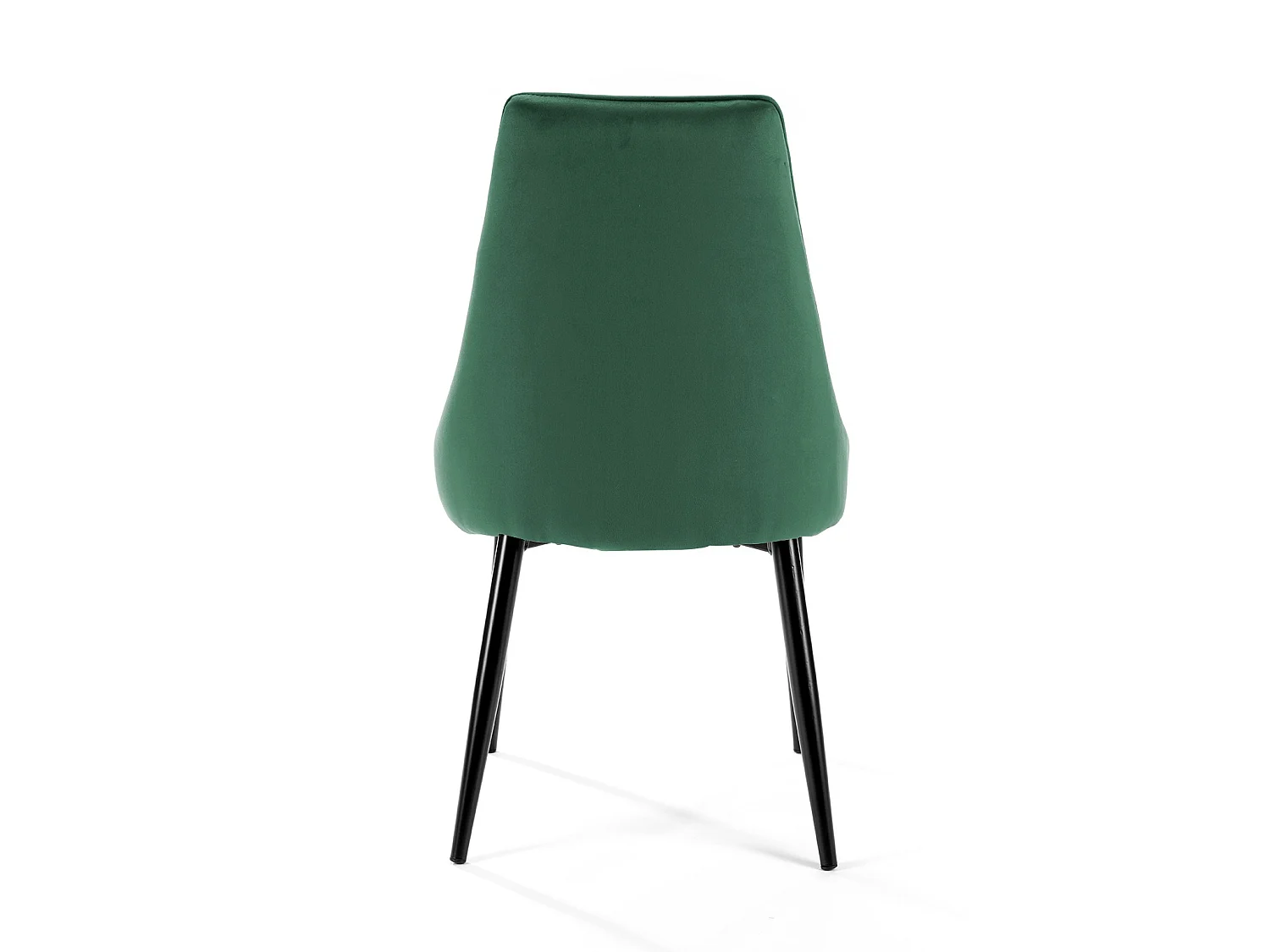 Lot de 4 chaises matelassées de salle à manger en velours AKORD SJ.054 Vert Bouteille
