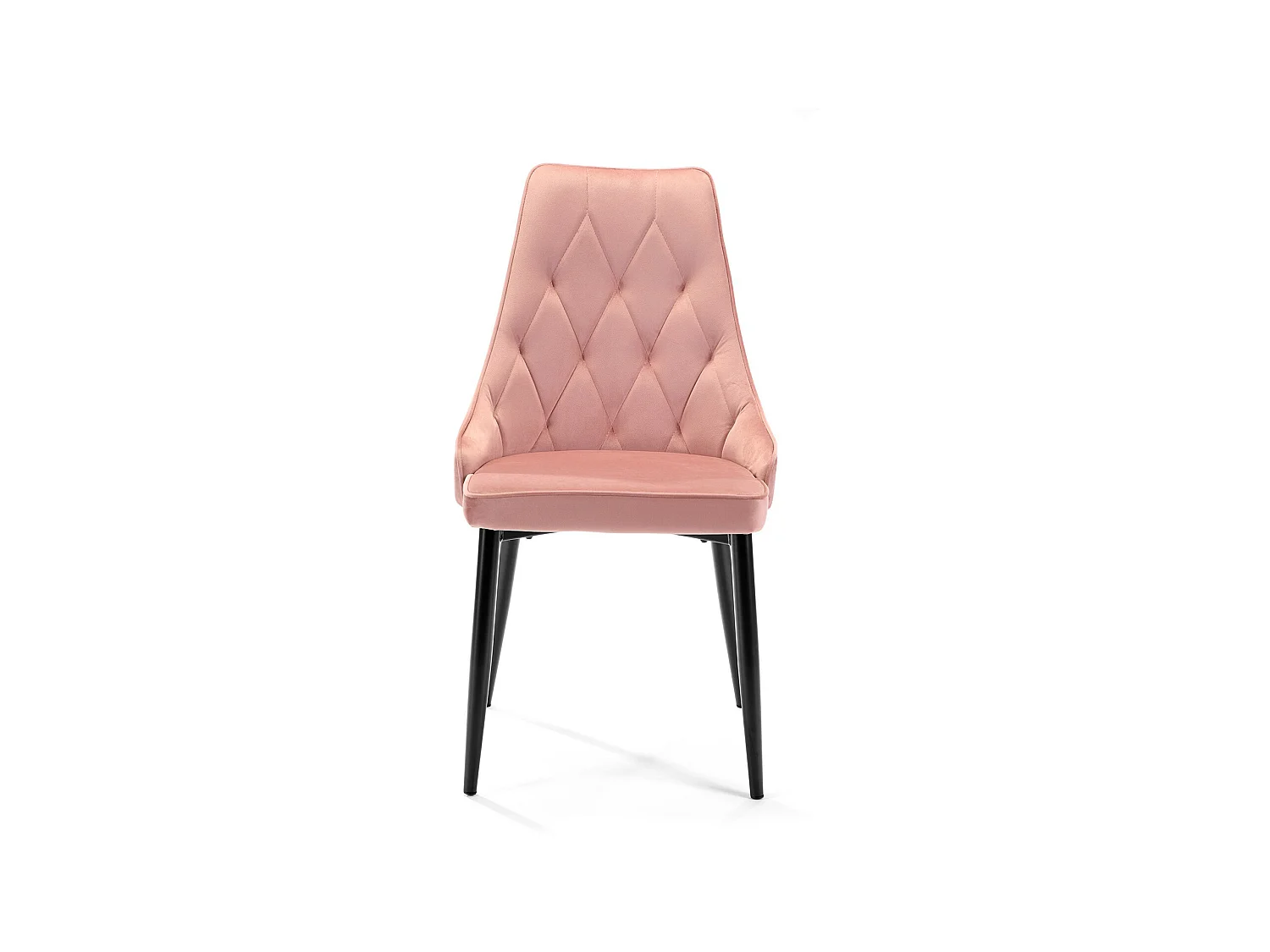 Lot de 2 chaises matelassées de salle à manger en velours AKORD SJ.054 Rose