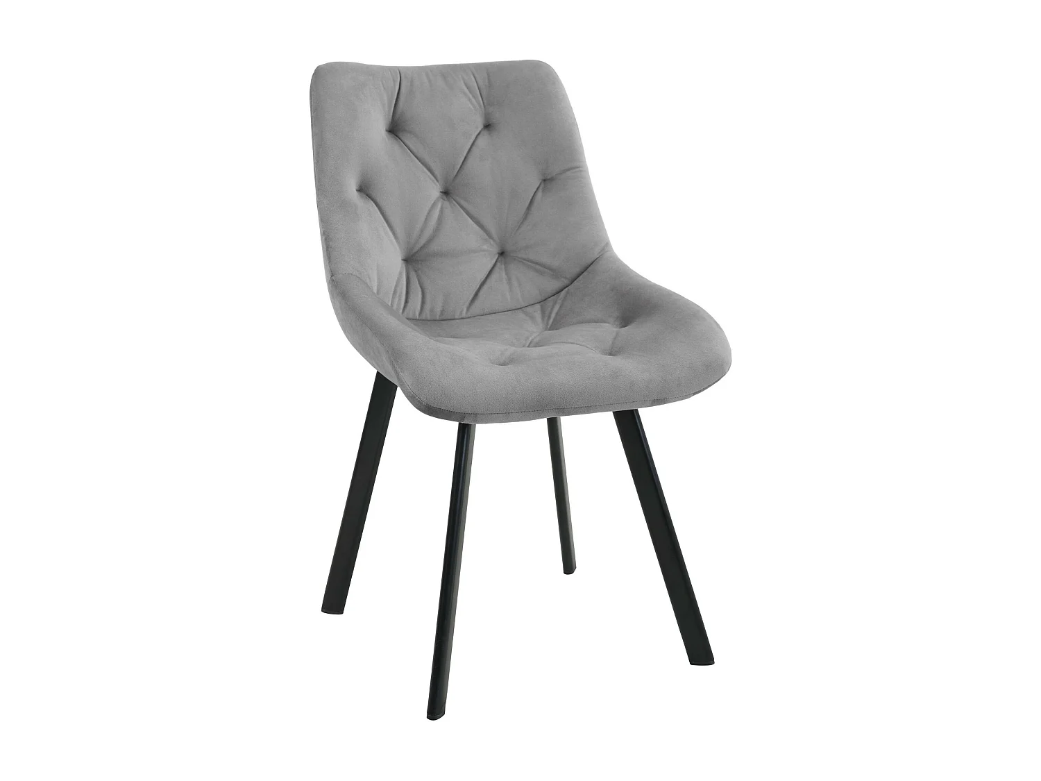 Sedia da Pranzo in Velluto  SJ.33 Grigio