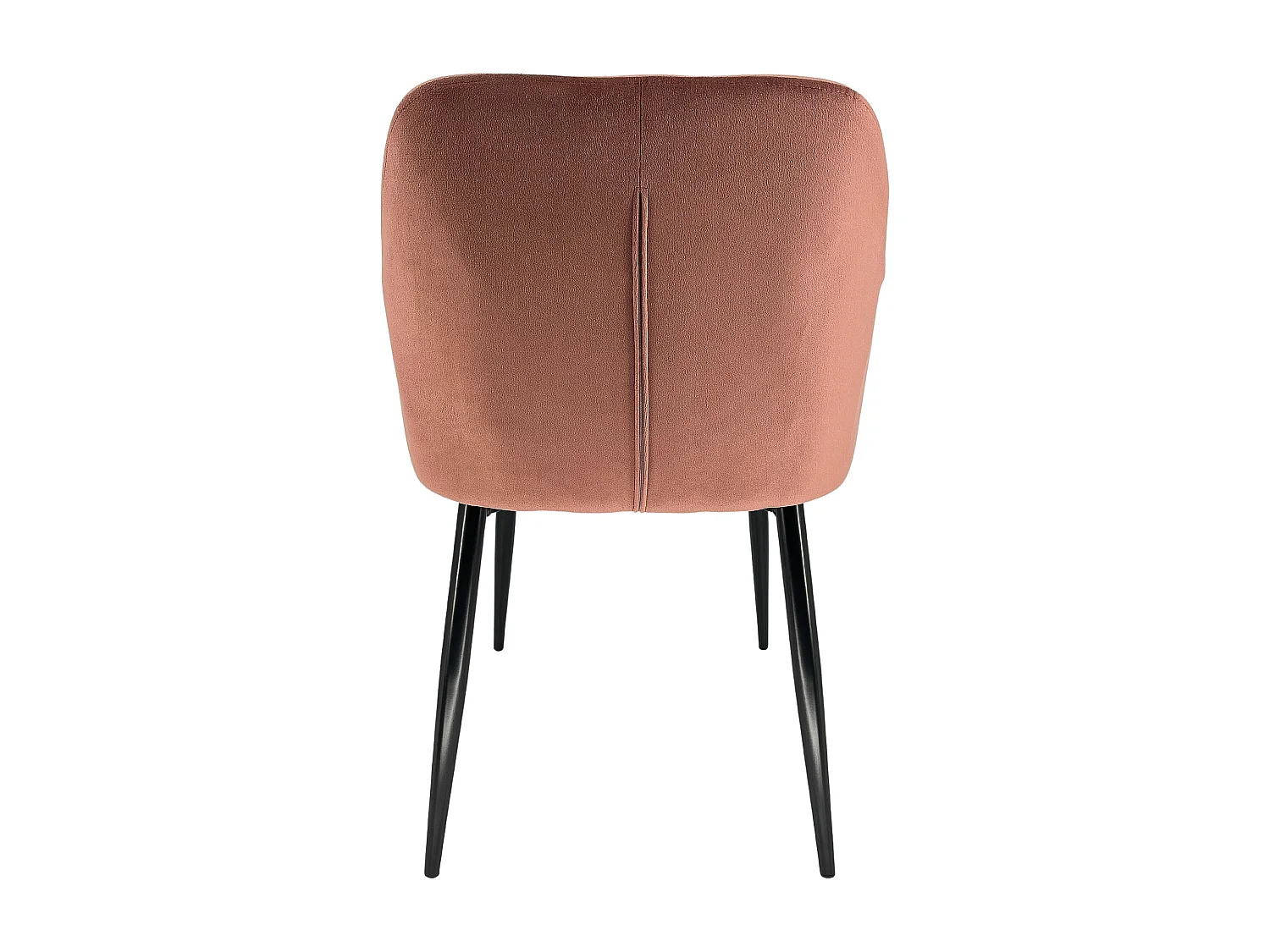 Lot de 2 chaises matelassées de salle à manger en velours AKORD SJ.030 Rose