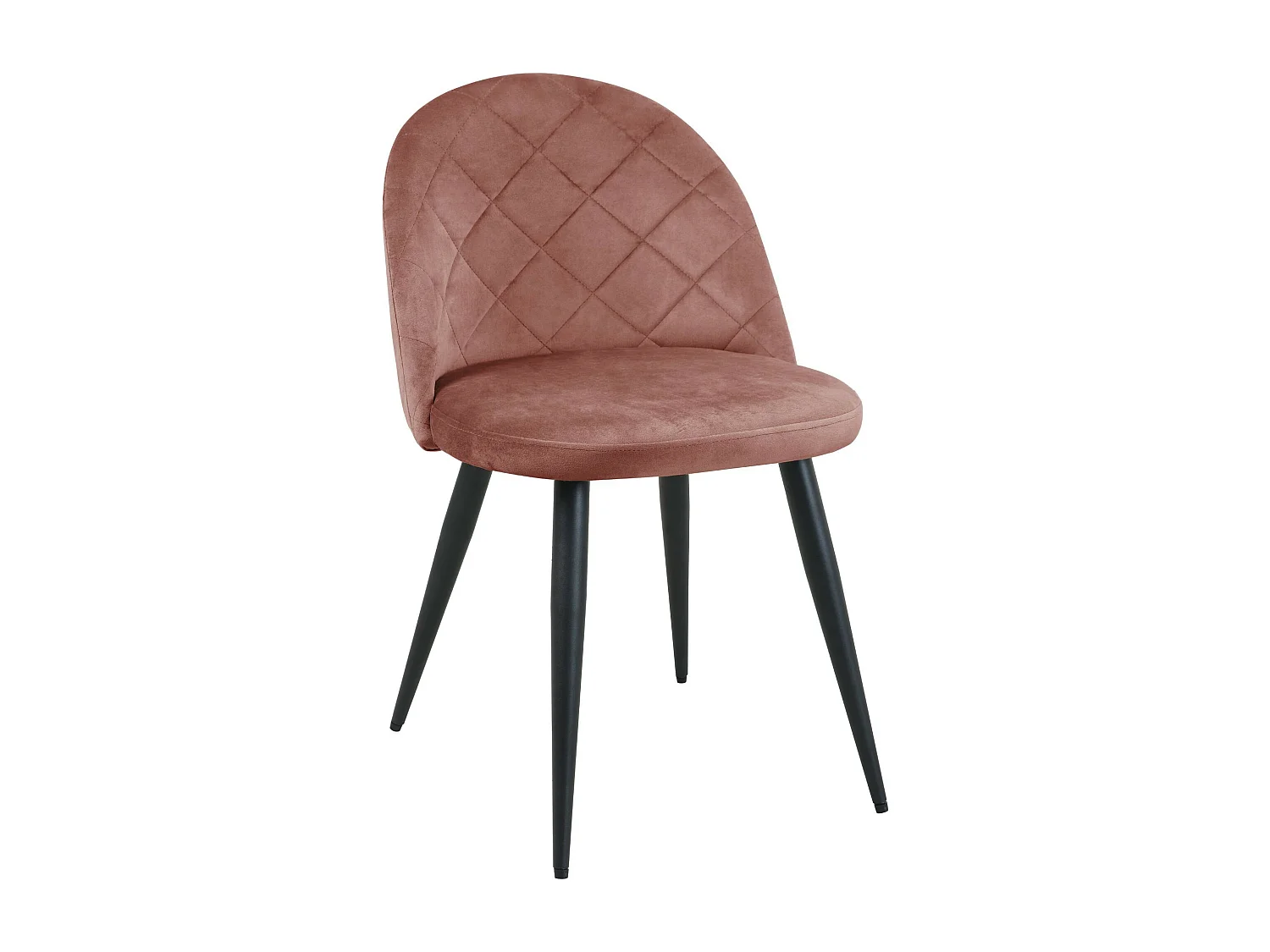 1 Pièce chaise matelassée de salle à manger en velours AKORD SJ.077 Rose