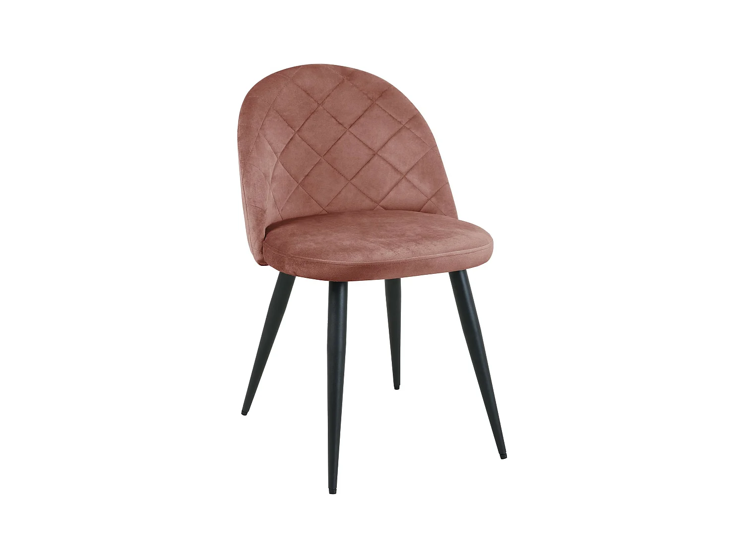 1 Pièce chaise matelassée de salle à manger en velours AKORD SJ.077 Rose