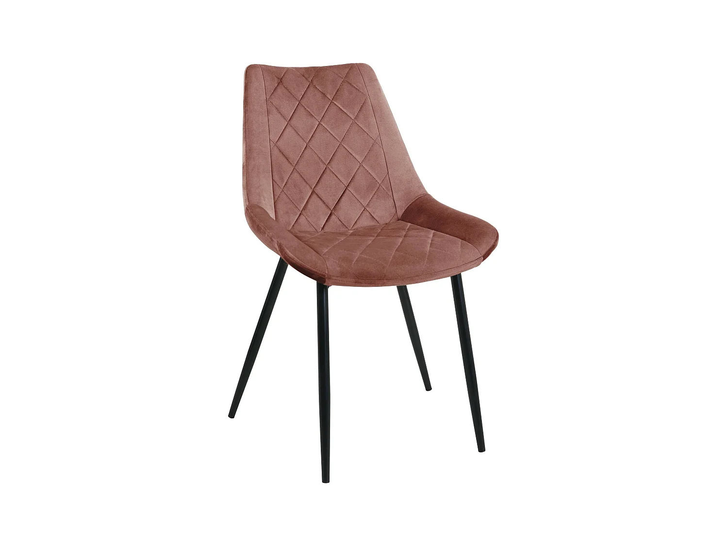 1 Pièce chaise matelassée de salle à manger en velours AKORD SJ.0488 Rose