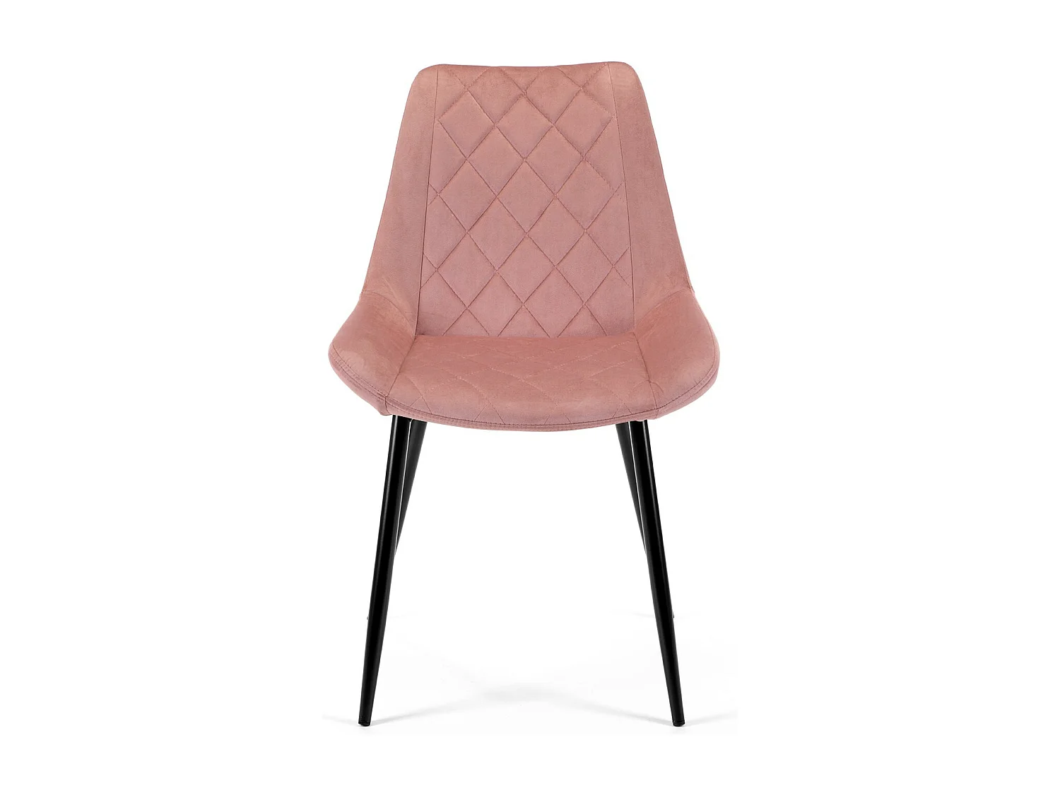 1 Pièce chaise matelassée de salle à manger en velours AKORD SJ.0488 Rose