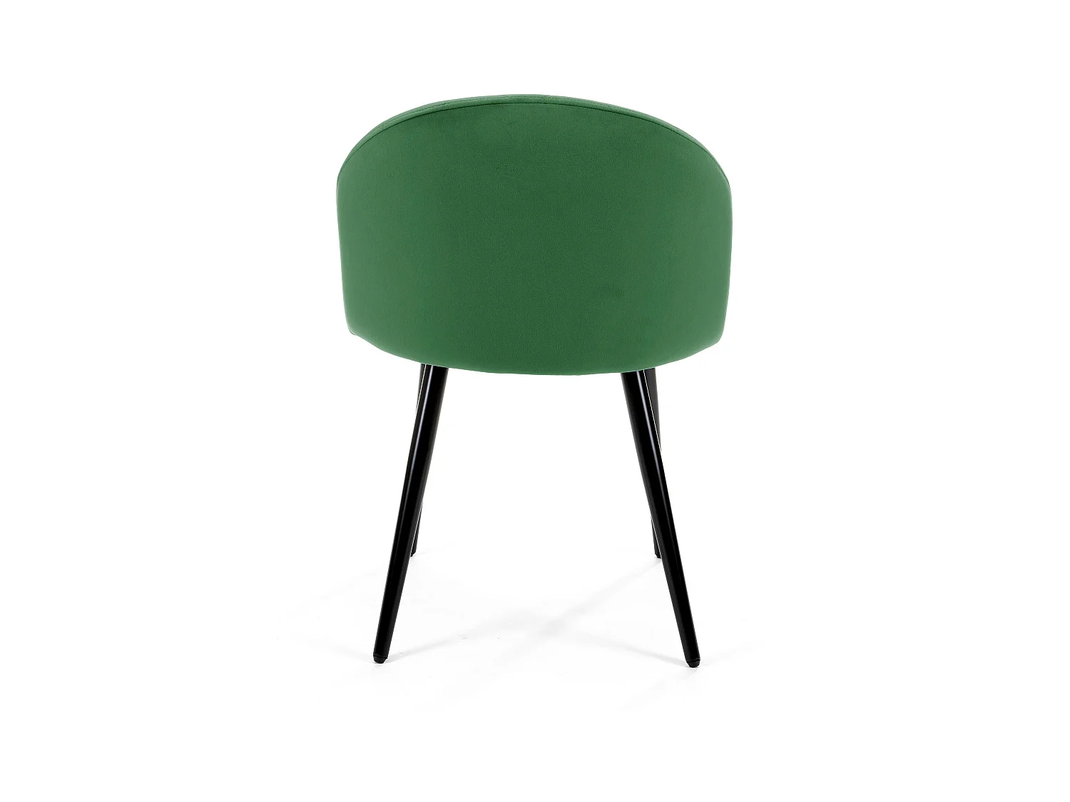 Lot de 4 chaises matelassées de salle à manger en velours AKORD SJ.077 Vert Bouteille